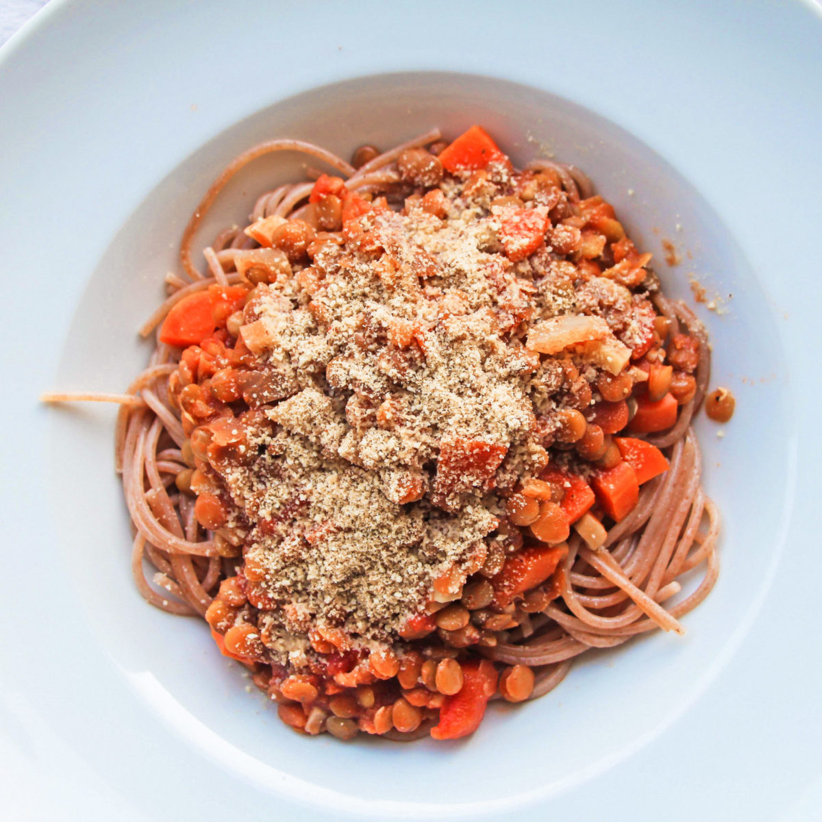 Linsen-Bolognese