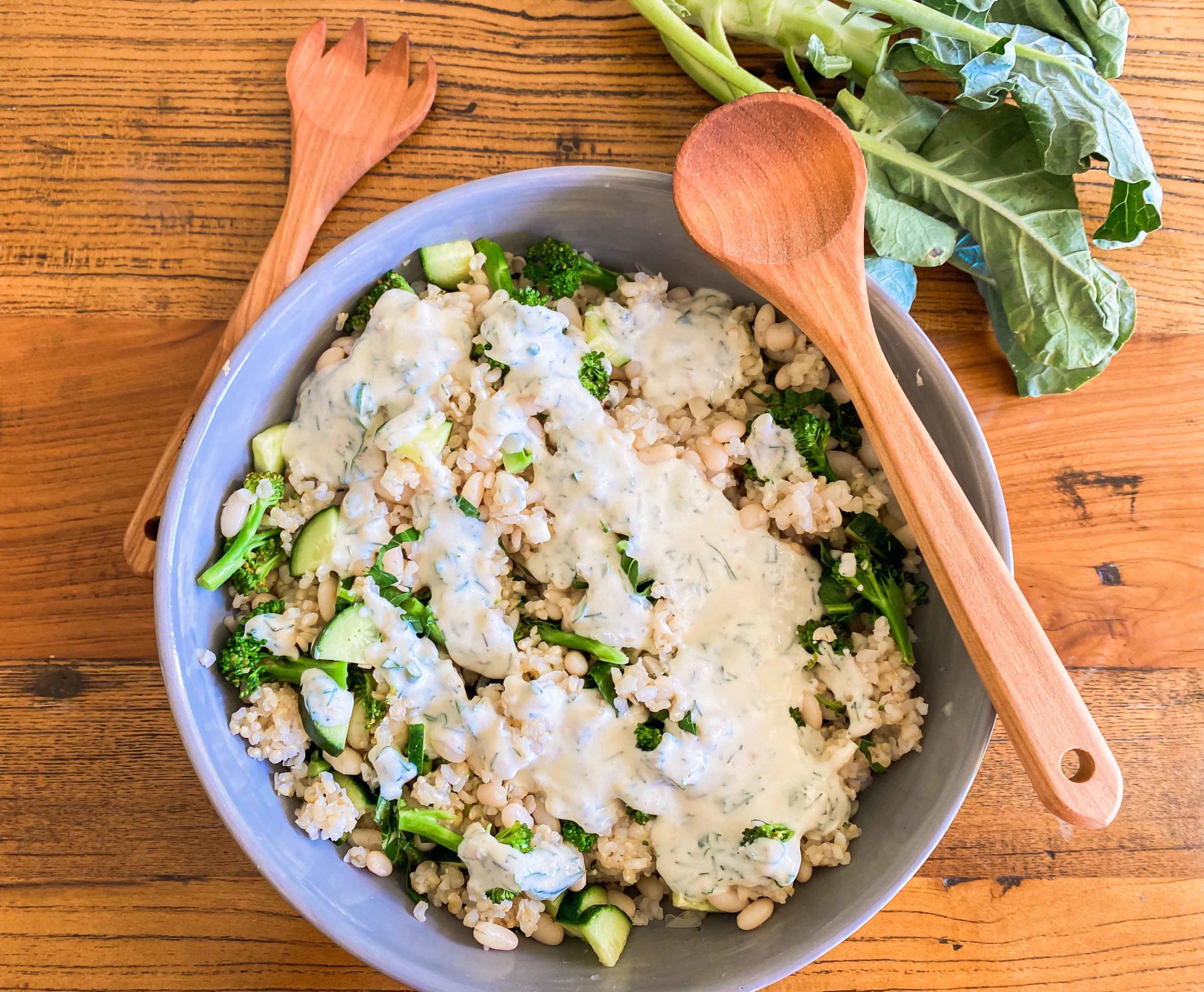 Brokkoli-Reis-Salat, vegan [REZEPT]
